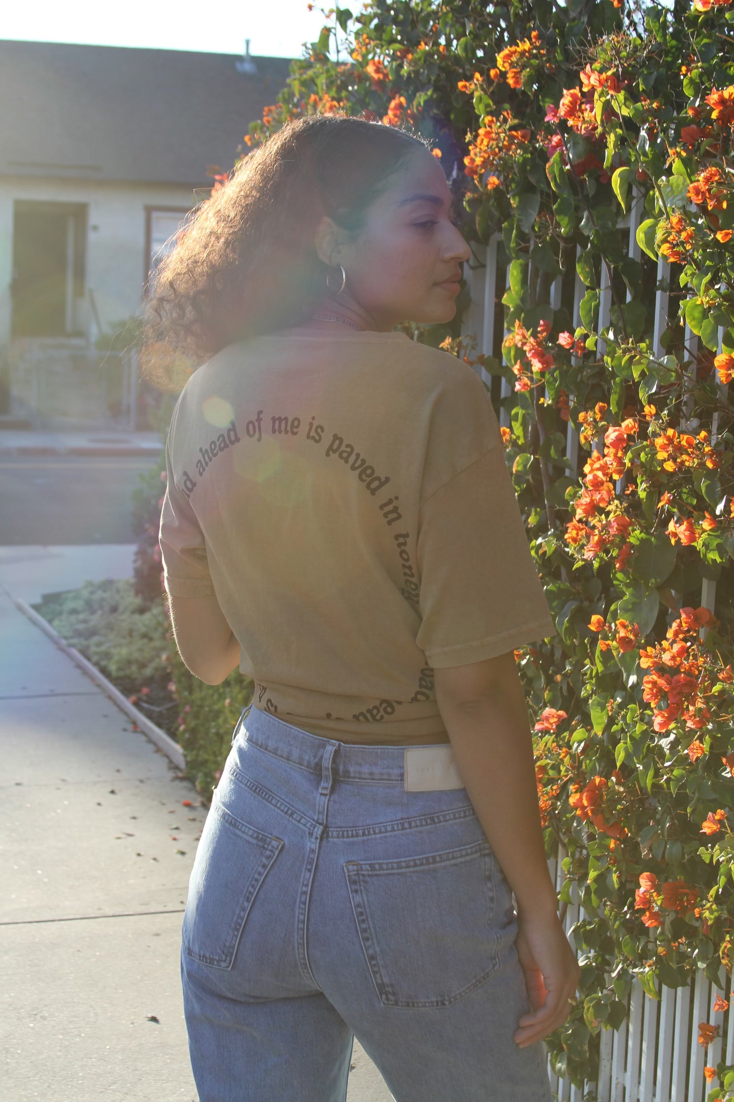 "Honey" Lyric T-Shirt (Camel)